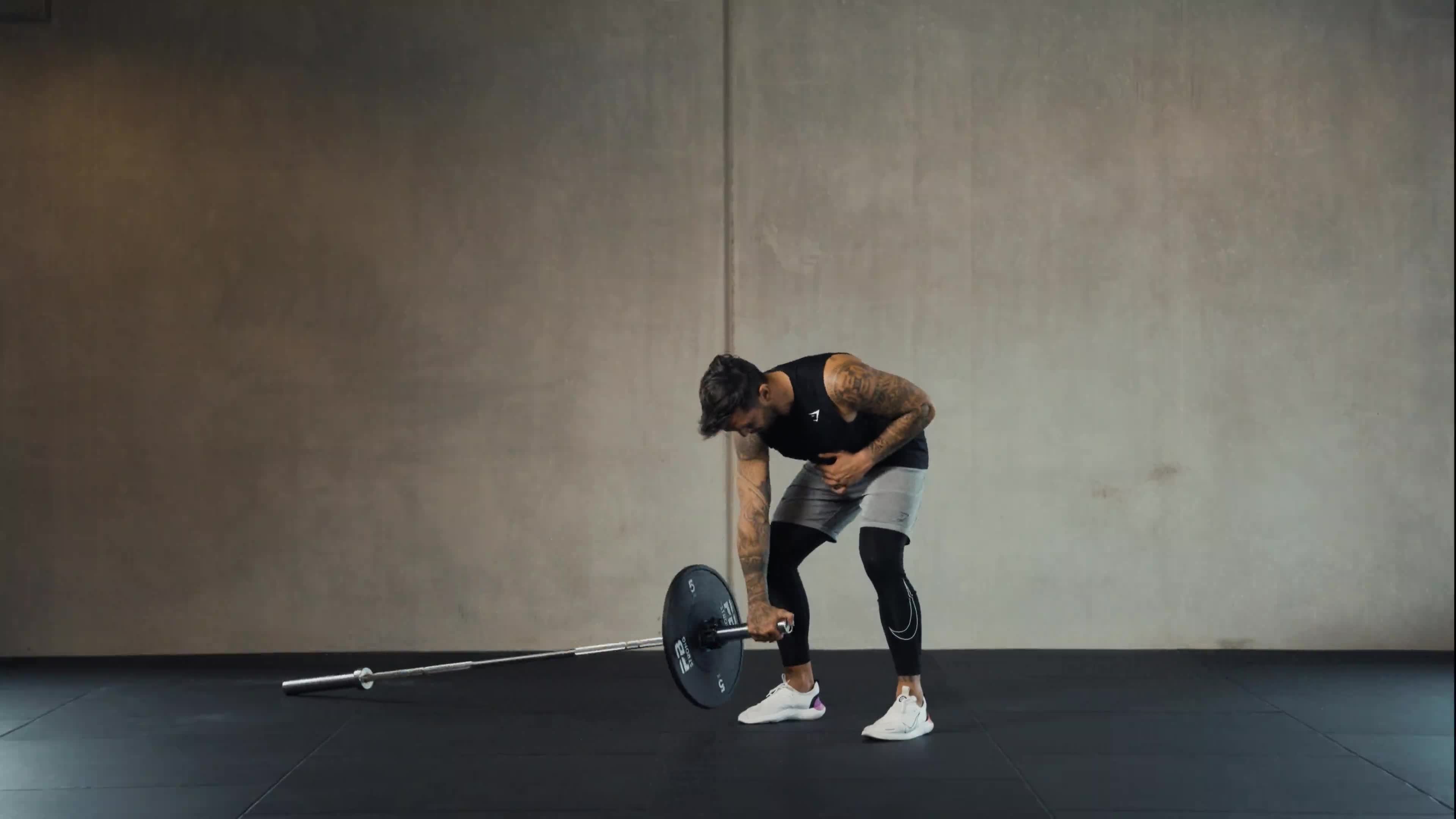 Barbell pull workout